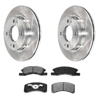 DuraGo® - Plain Front Brake Kit with Ceramic Pads