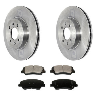 DuraGo® - 1-Piece Plain Brake Kit with Ceramic Brake Pads