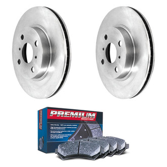 DuraGo® - Premium 1-Piece Plain Brake Kit with Semi-Metallic Brake Pads