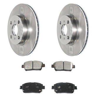 DuraGo® - Premium 1-Piece Plain Brake Kit with Semi-Metallic Brake Pads
