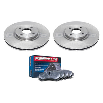 DuraGo® - Premium 1-Piece Plain Brake Kit with Semi-Metallic Brake Pads