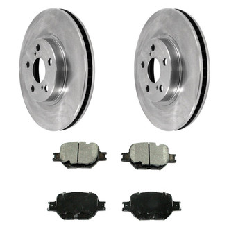 DuraGo® - 1-Piece Plain Brake Kit with Ceramic Brake Pads