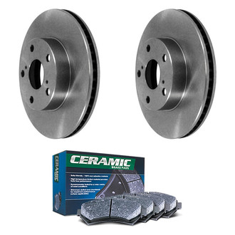 DuraGo® - Plain Front Brake Kit with Ceramic Pads