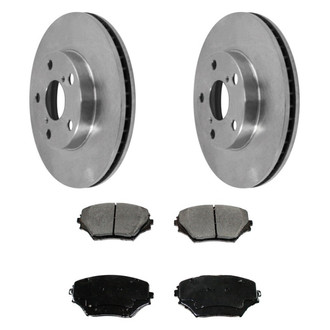 DuraGo® - Plain Front Brake Kit with Ceramic Pads
