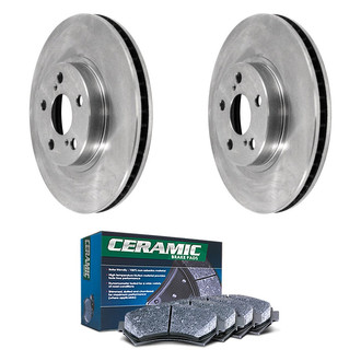 DuraGo® - Plain Front Brake Kit with Ceramic Pads