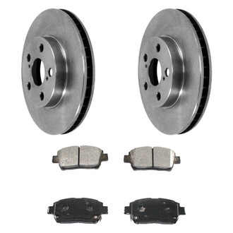 DuraGo® - Plain Front Brake Kit with Ceramic Pads