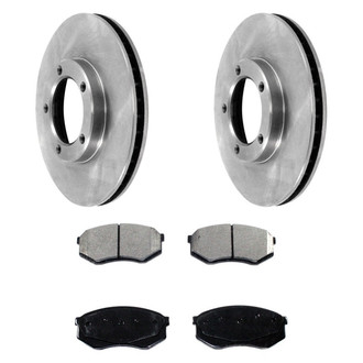 DuraGo® - Plain Front Brake Kit with Ceramic Pads
