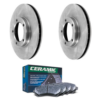 DuraGo® - Plain Front Brake Kit with Ceramic Pads
