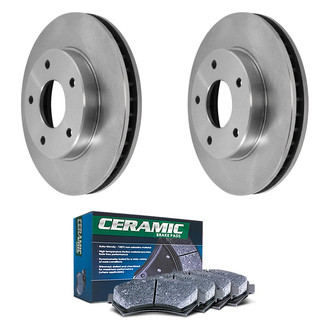 DuraGo® - Plain Front Brake Kit with Ceramic Pads