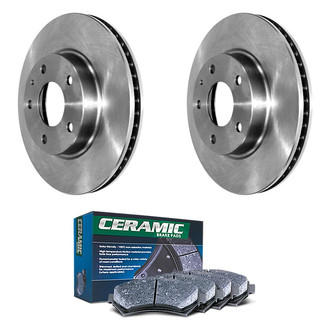 DuraGo® - Plain Front Brake Kit with Ceramic Pads