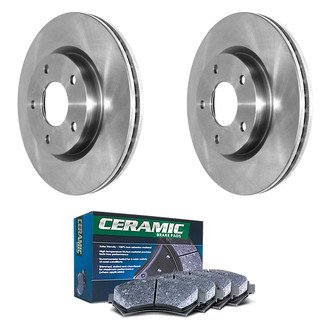 DuraGo® - Plain Front Brake Kit with Ceramic Pads