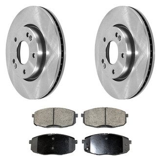 DuraGo® - Plain Front Brake Kit with Ceramic Pads