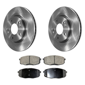 DuraGo® - Plain Front Brake Kit with Ceramic Pads