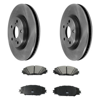 DuraGo® - Plain Front Brake Kit with Ceramic Pads