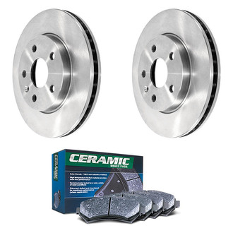 DuraGo® - Plain Front Brake Kit with Ceramic Pads
