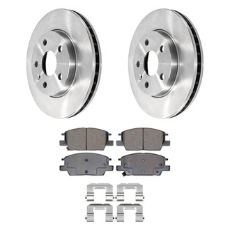 DuraGo® - Plain Front Brake Kit with Ceramic Pads