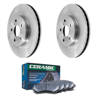 DuraGo® - Plain Front Brake Kit with Ceramic Pads