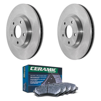 DuraGo® - Plain Front Brake Kit with Ceramic Pads