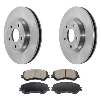 DuraGo® - Plain Front Brake Kit with Ceramic Pads