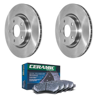 DuraGo® - Plain Front Brake Kit with Ceramic Pads