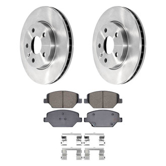DuraGo® - Plain Front Brake Kit with Ceramic Pads