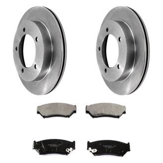 DuraGo® - Plain Front Brake Kit with Ceramic Pads