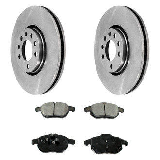 DuraGo® - Plain Front Brake Kit with Ceramic Pads