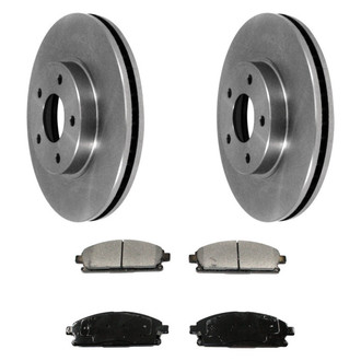 DuraGo® - Plain Front Brake Kit with Ceramic Pads
