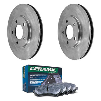 DuraGo® - Plain Front Brake Kit with Ceramic Pads