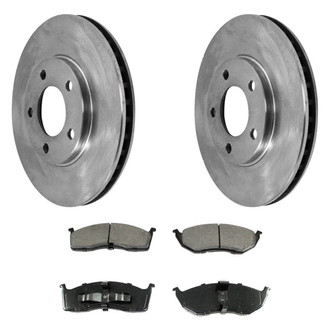 DuraGo® - Plain Front Brake Kit with Ceramic Pads