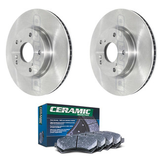 DuraGo® - Plain Front Brake Kit with Ceramic Pads
