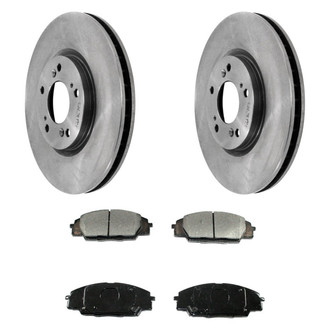 DuraGo® - 1-Piece Plain Brake Kit with Ceramic Brake Pads