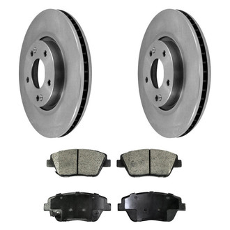 DuraGo® - Plain Front Brake Kit with Ceramic Pads
