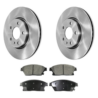 DuraGo® - 1-Piece Plain Brake Kit with Ceramic Brake Pads