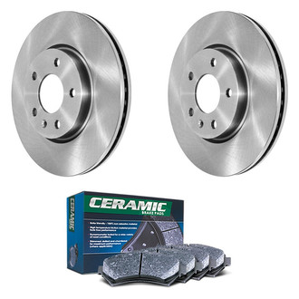DuraGo® - Plain Front Brake Kit with Ceramic Pads