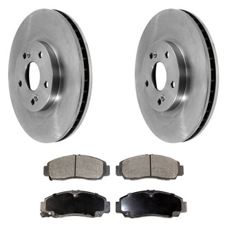 DuraGo® - 1-Piece Plain Brake Kit with Ceramic Brake Pads