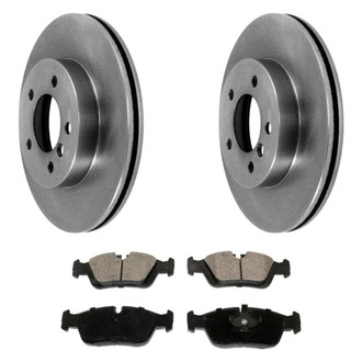 DuraGo® - 1-Piece Plain Brake Kit with Ceramic Brake Pads