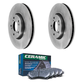 DuraGo® - Plain Front Brake Kit with Ceramic Pads