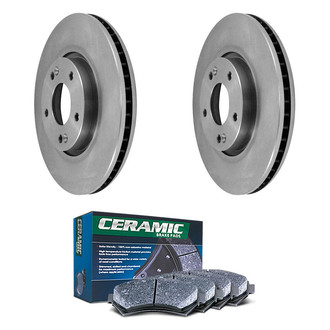 DuraGo® - Plain Front Brake Kit with Ceramic Pads