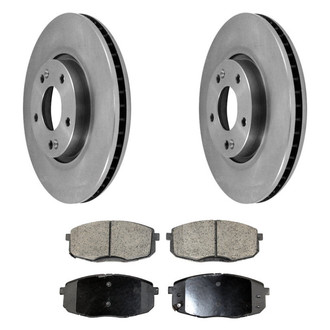 DuraGo® - Plain Front Brake Kit with Ceramic Pads