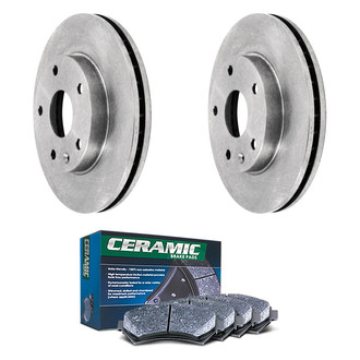 DuraGo® - Plain Front Brake Kit with Ceramic Pads