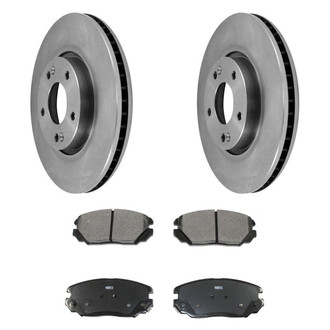 DuraGo® - Plain Front Brake Kit with Ceramic Pads