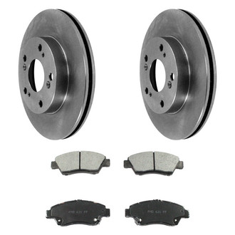 DuraGo® - Plain Front Brake Kit with Ceramic Pads
