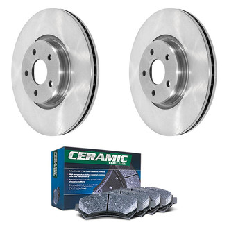 DuraGo® - Plain Front Brake Kit with Ceramic Pads