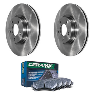DuraGo® - Plain Front Brake Kit with Ceramic Pads