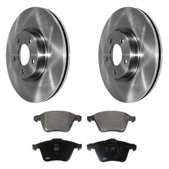 DuraGo® - 1-Piece Plain Brake Kit with Ceramic Brake Pads