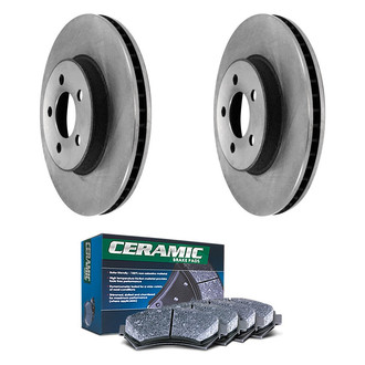 DuraGo® - Plain Front Brake Kit with Ceramic Pads