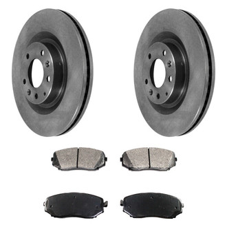 DuraGo® - Plain Front Brake Kit with Ceramic Pads