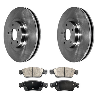 DuraGo® - Plain Front Brake Kit with Ceramic Pads