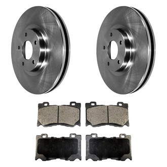 DuraGo® - Plain Front Brake Kit with Ceramic Pads